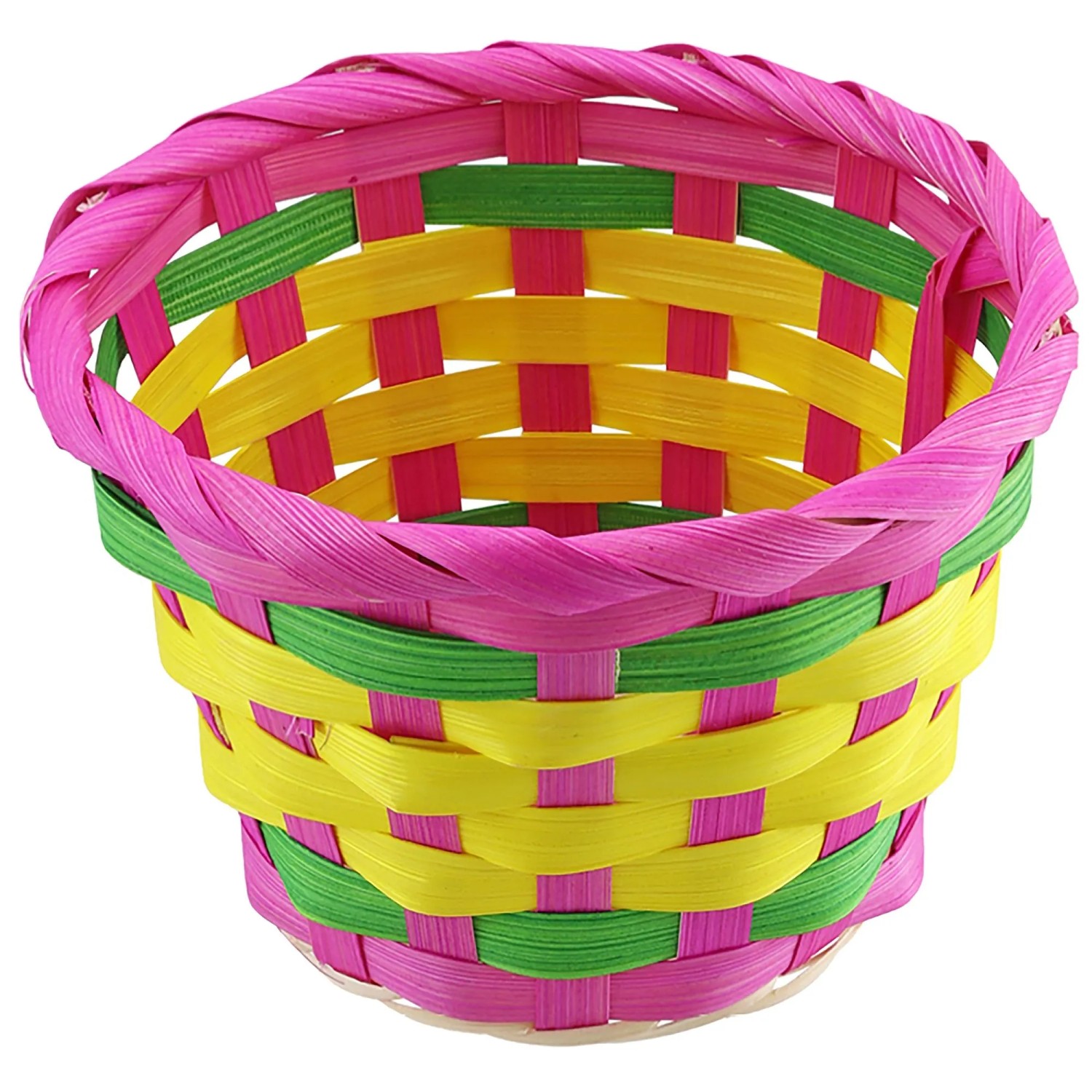 Korb aus Bambus 13 cm x 9,5 cm Bunt