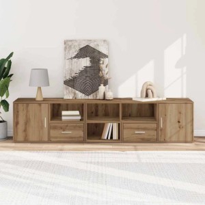 vidaXL Eckregal Artisan-Eiche 200x40x45 cm Holzwerkstoff 3307836