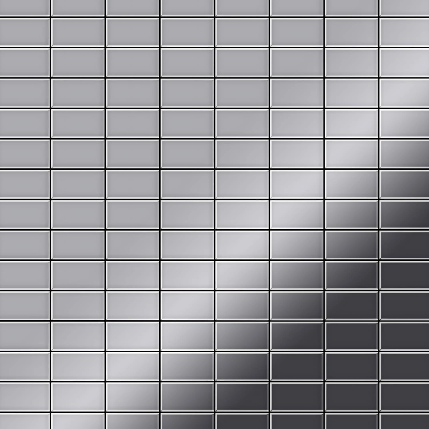 ALLOY Mosaik Fliese Massiv Metall Edelstahl Marine Hochglanz Grau Bauhaus-s günstig online kaufen