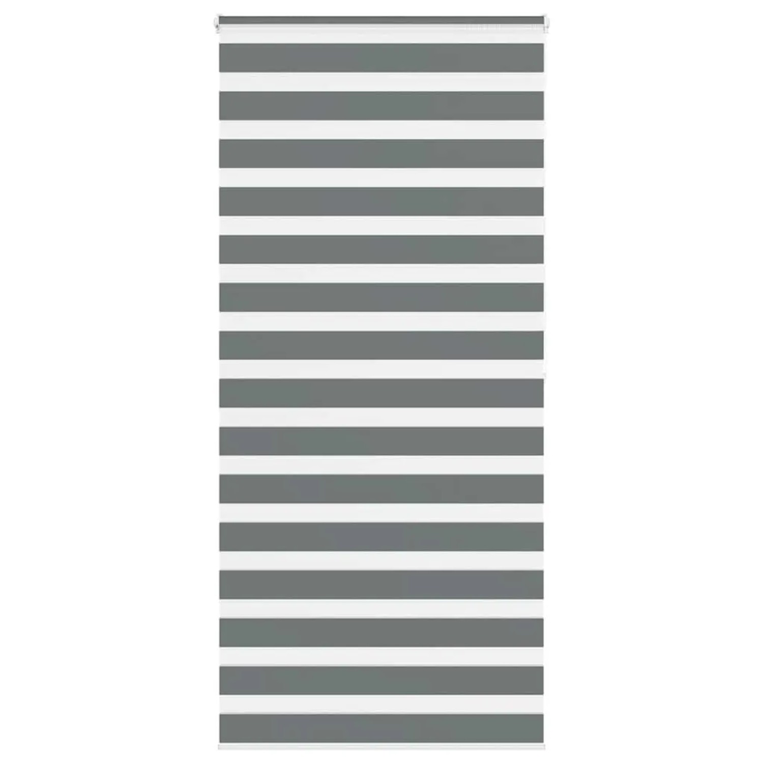 vidaXL Doppelrollo Dunkelgrau 110x200 cm Stoffbreite 105,9 cm Polyester 401 günstig online kaufen