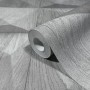 Graue Marburg Vliestapete GZSZ in 3D Holzoptik, gerollt dargestellt.