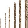 Bosch Metallbohrer-Set HSS-Co, 6-teilig, verschiedene Größen. Robuste Spiralbohrer für Metall.
