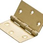 Hettich Scharnier, 50x50 mm, vermessingt, für Möbel, Kisten und Modellbau.