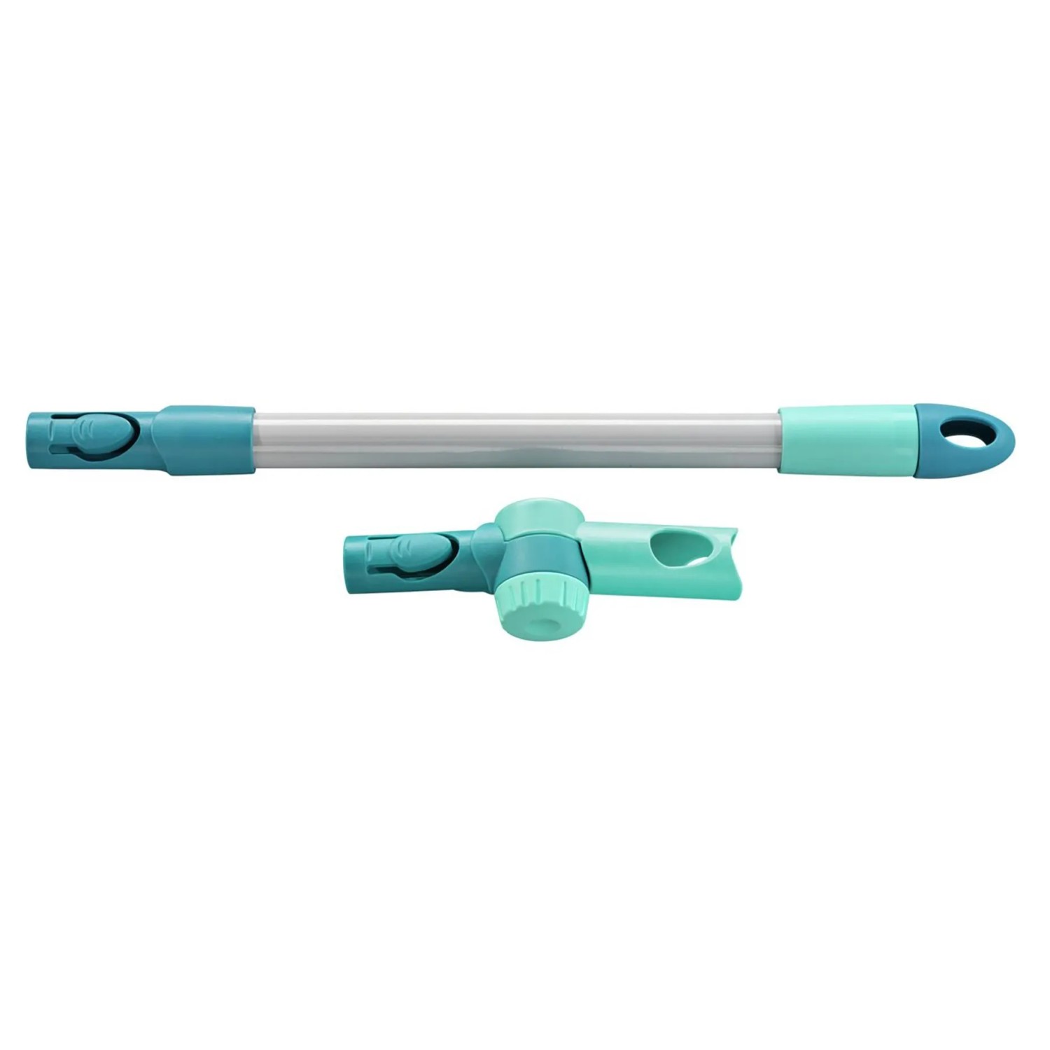 Leifheit Fensterreiniger FlexReach 4 in 1: Stiel und Winkelstück für flexible Fensterreinigung.