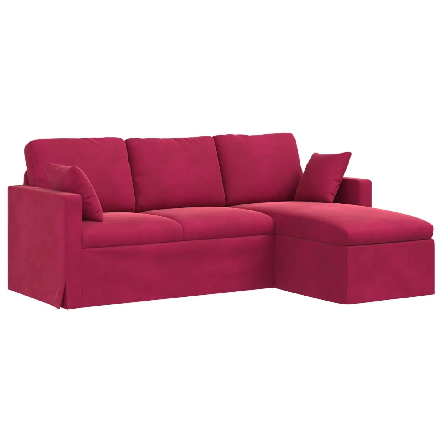 vidaXL Sofa Weinrot 198 x 134 x 80 cm Samt 42024463