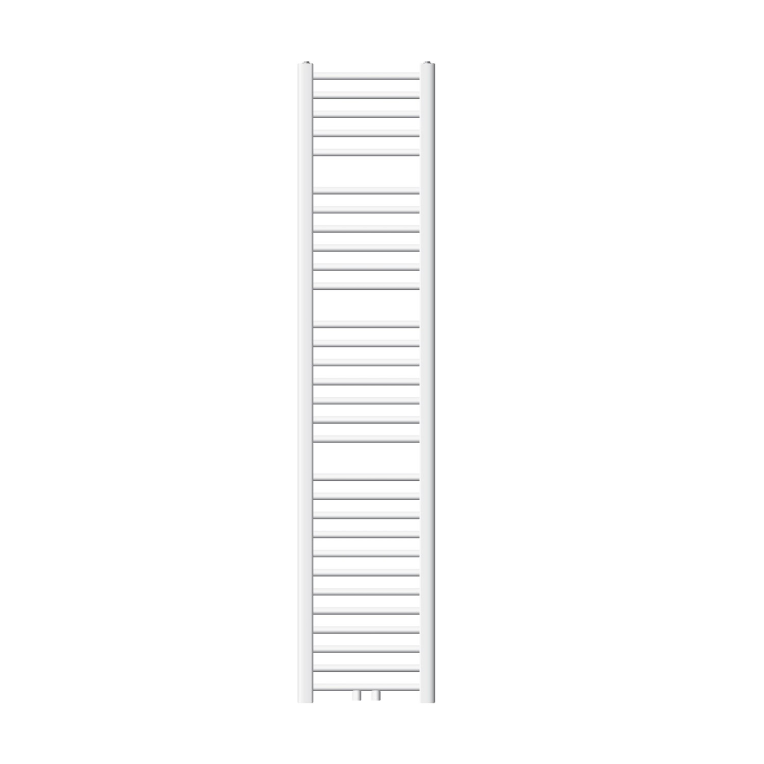 LuxeBath Badheizkörper 300x1800 mm Weiß Gerade mit Mittelanschluss günstig online kaufen