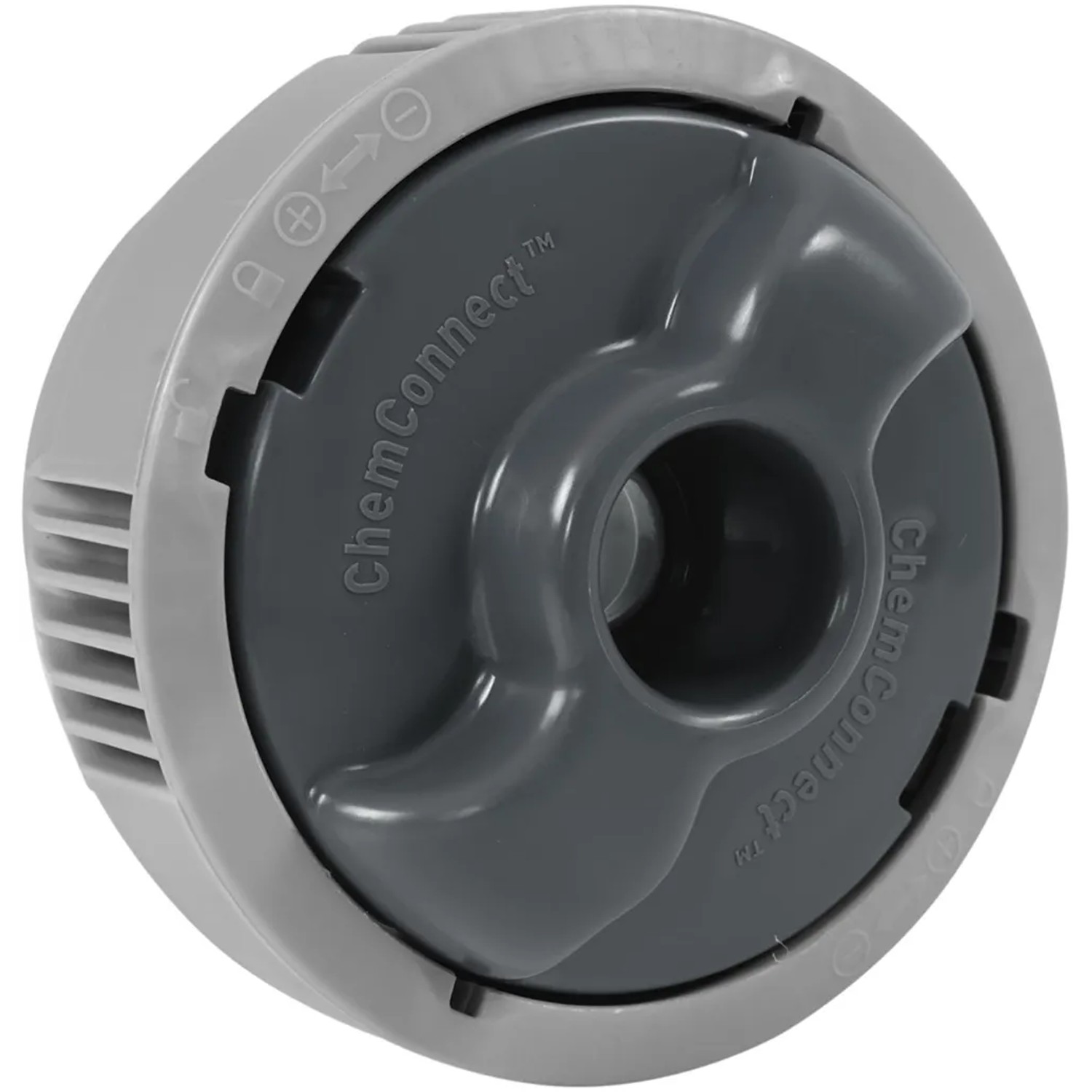 ChemConnect Chemikaliendosierer für Bestway Lay-Z-Spa Whirlpool, grau.