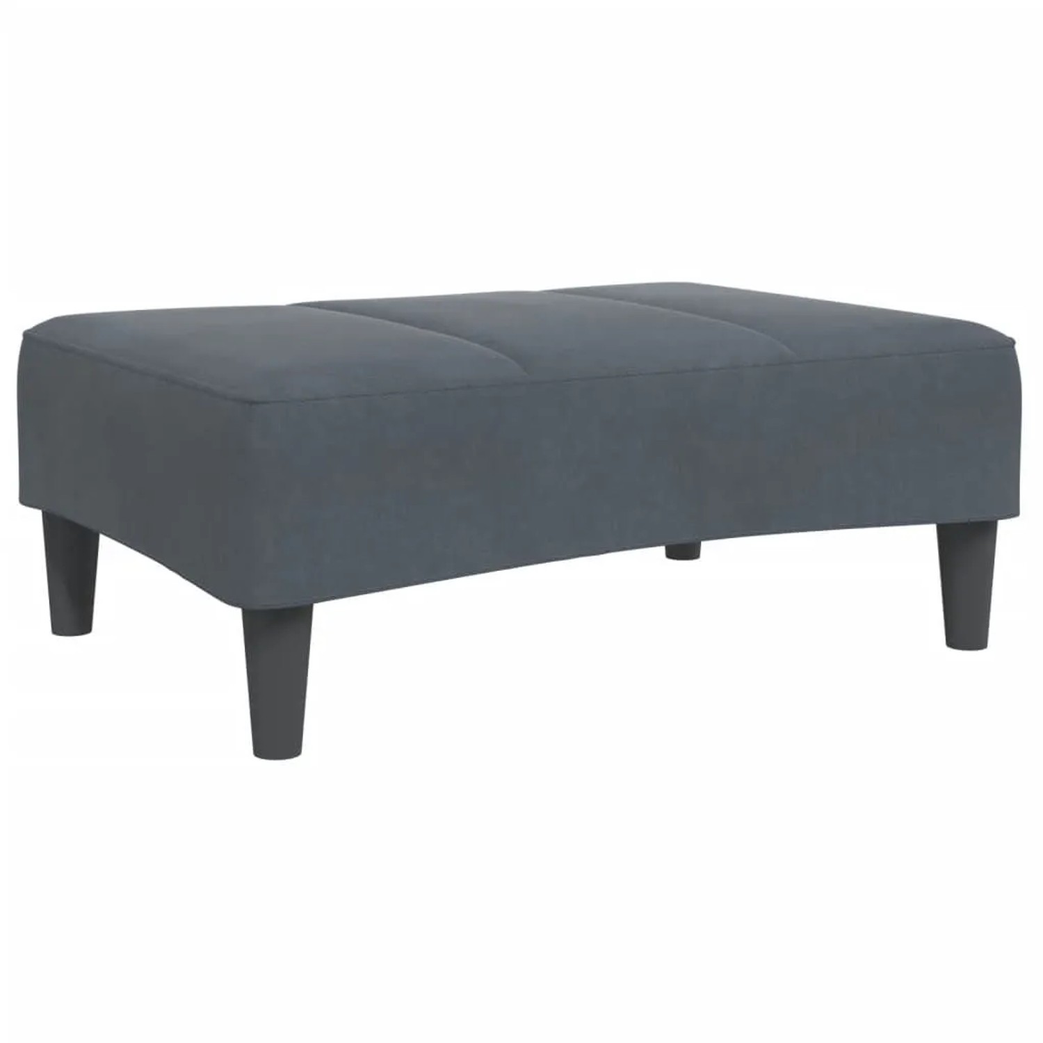 vidaXL Fußhocker Dunkelgrau 77x55x31 cm Samt 4007376