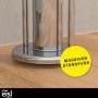 Detailaufnahme: Eisl Stand WC-Set Chrom mit massivem Standfuß.
