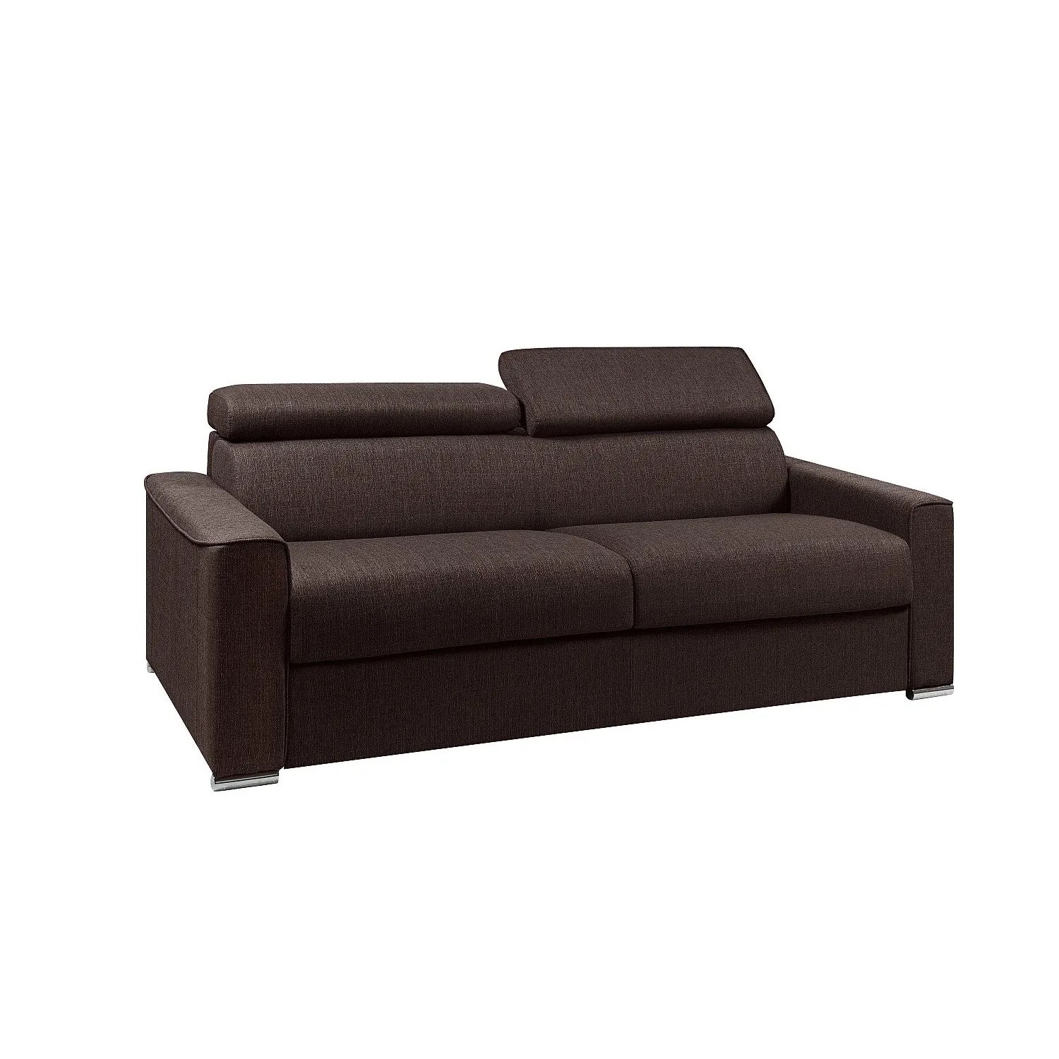 Vente-unique Schlafsofa Vizir Schokoladenbraun 216 cm