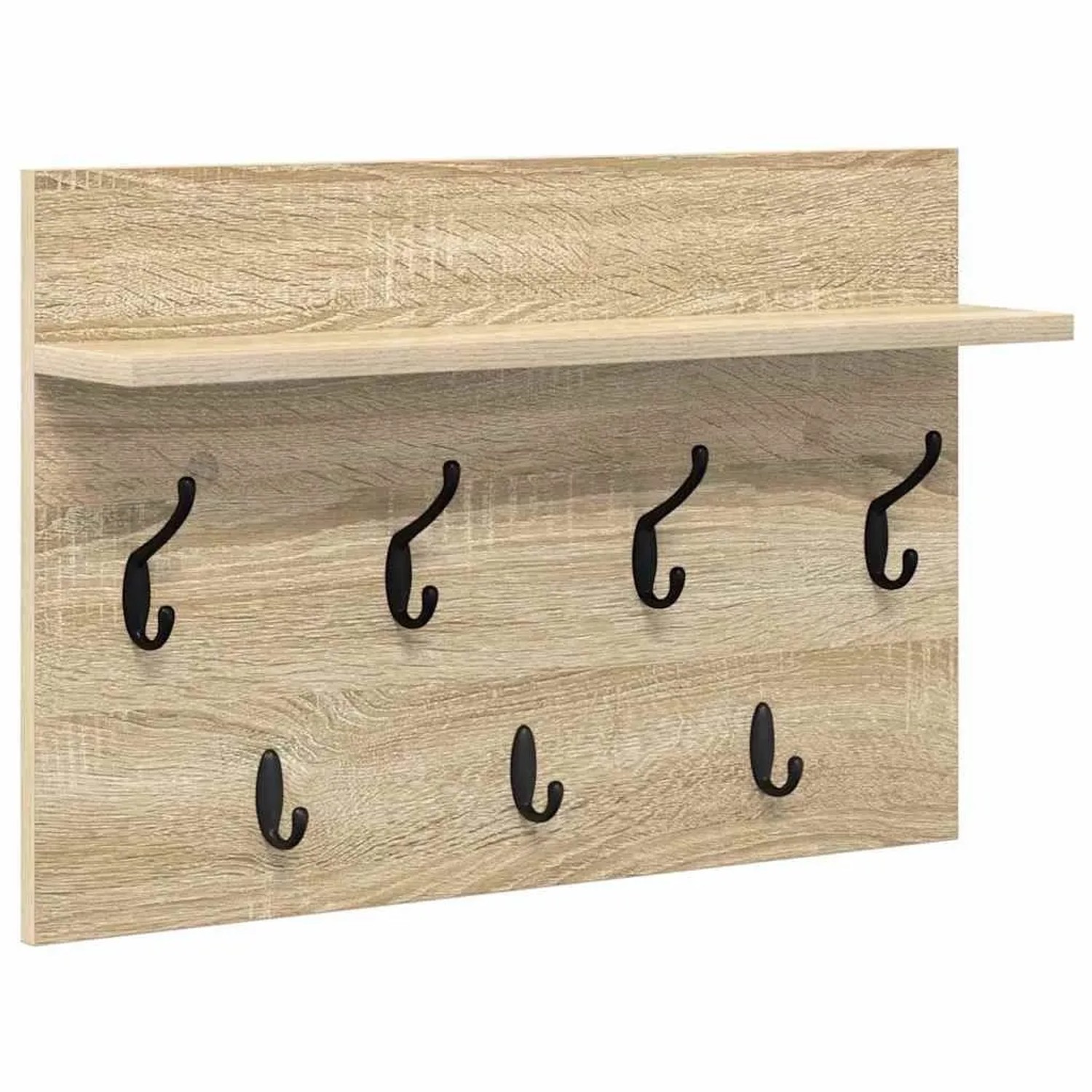 vidaXL Wandmontierter Nachttisch Sonoma-Eiche 60 x 40 x 12 cm 874429