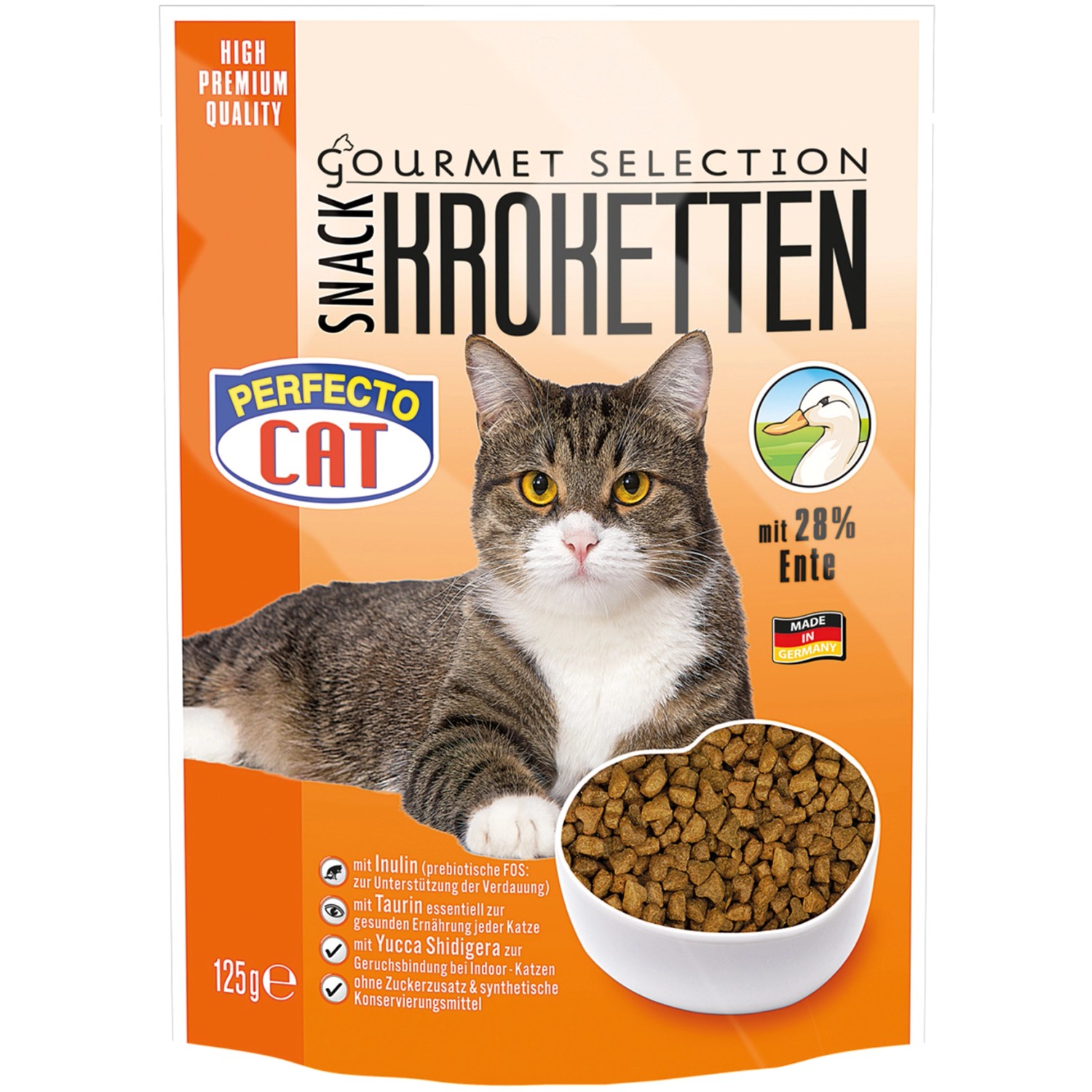 Perfecto Cat Katzensnack Kroketten Ente 125 g