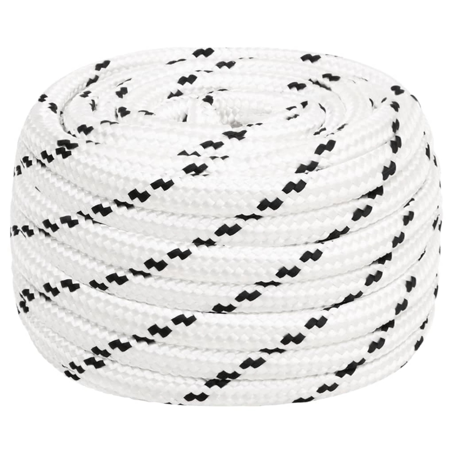 vidaXL Arbeitsseil Weiß 16 mm 100 m Polyester 152785
