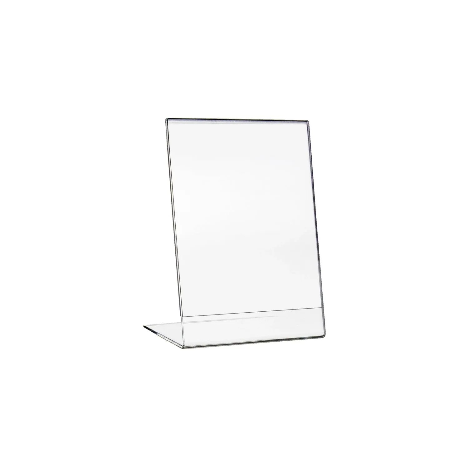 HMF 46930 Acryl Tischaufsteller Schräg DIN A6 Hochformat Glasklar