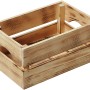 Geflammte Kesper Holzkiste aus Kiefernholz, 15x20x30 cm, 9 Liter, für Aufbewahrung.