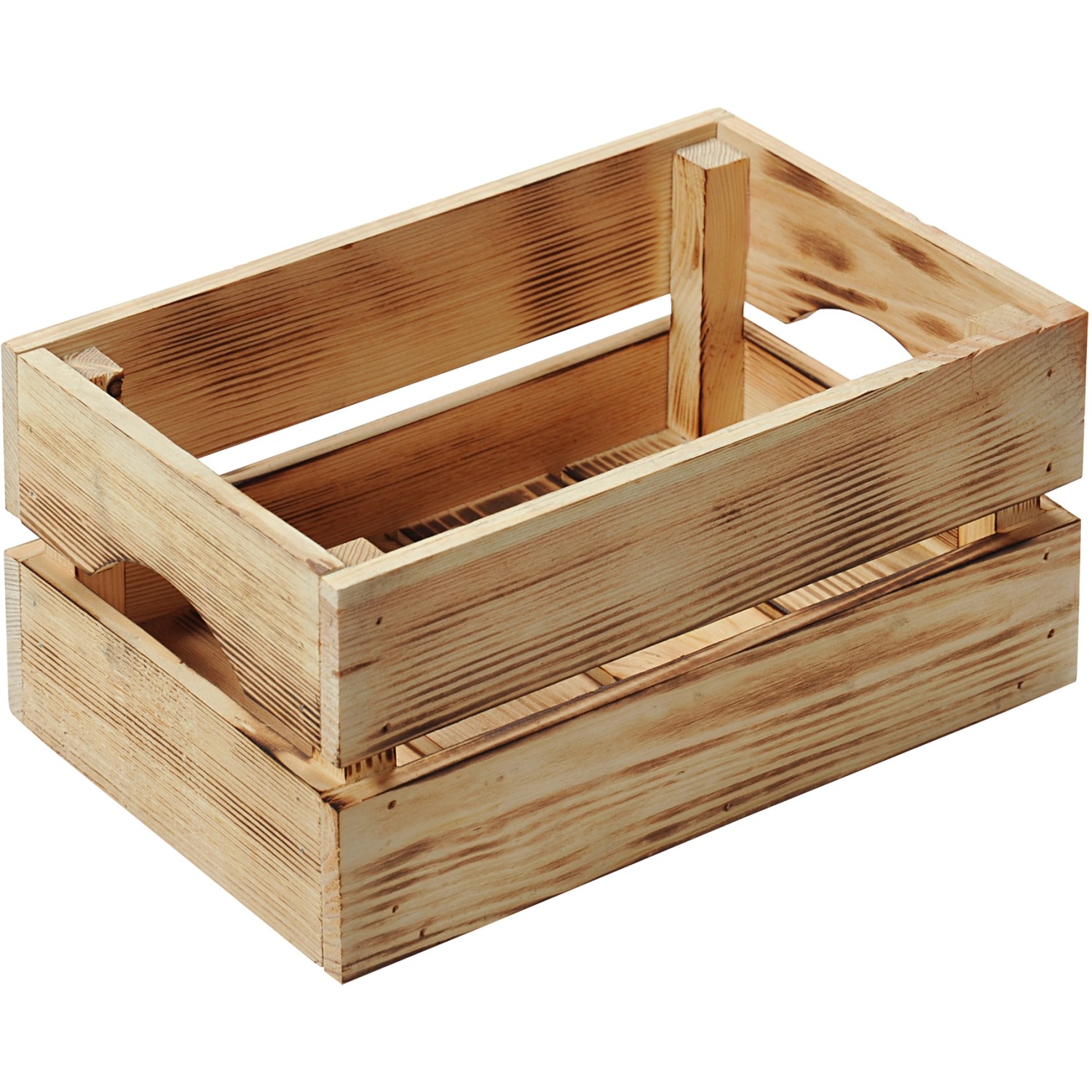 Kesper Holzkiste Kiefer geflammt  15 cm x 20 cm x 30 cm 9 l günstig online kaufen