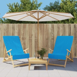vidaXL Strandtücher 2 Stk Türkis 60x135 cm Stoff 400 g/m² 362679