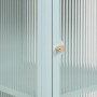 Furn.Design Vitrine Metall Mintgrün 80 x 102 cm 2-türig 3 Fächer Maram_6