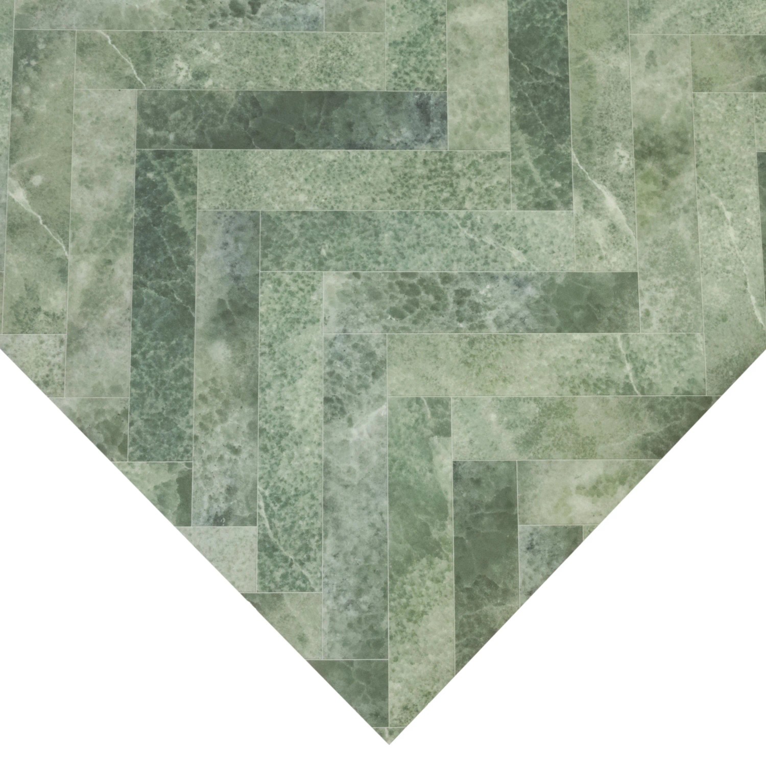Primaflor PVC Twilight Shade, grüner PVC-Bodenbelag in Fliesenoptik.