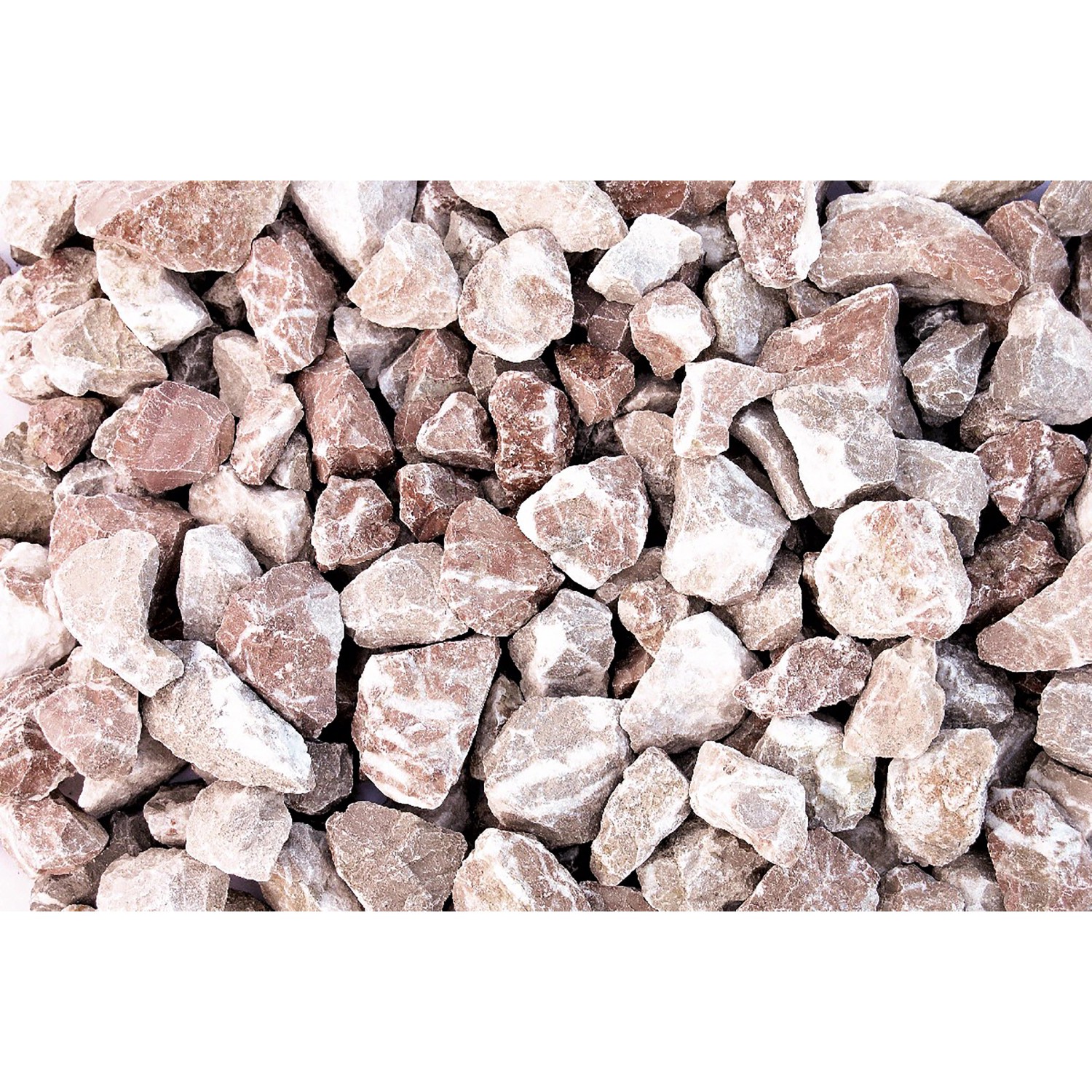 Marmorsplitt Creme-Rot 16 - 32 mm 1000 kg Big-Bag