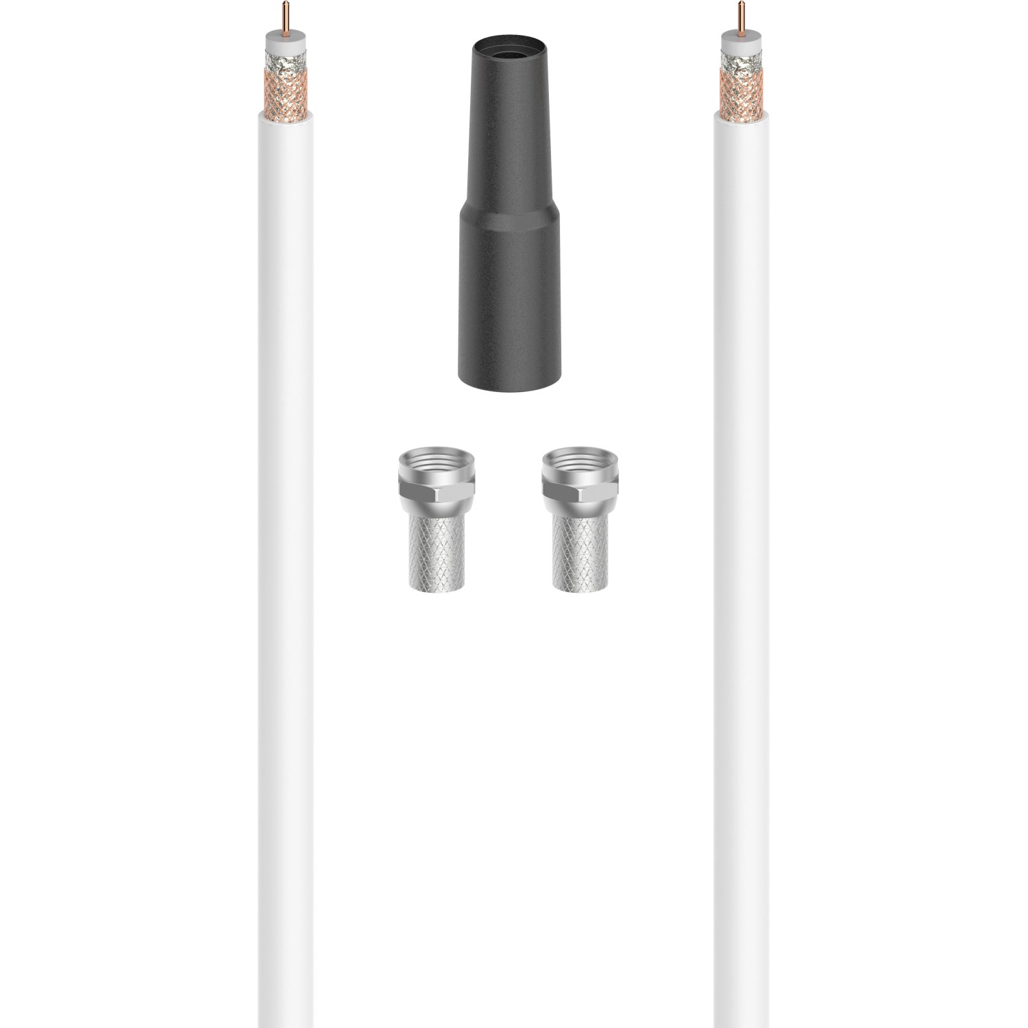 Hama Antennen-Kabel SAT Anschluss-Kit 100 dB 10 m