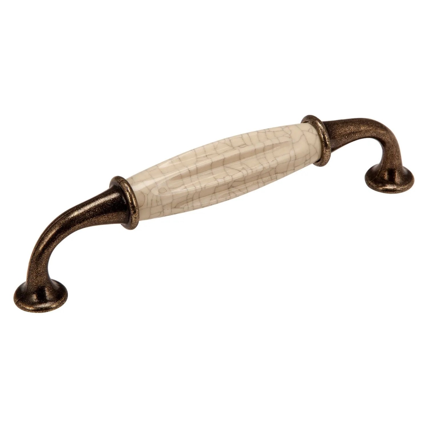 SOTECH Porzellangriff META BA 128 mm Bronzeoptik Krakeliert