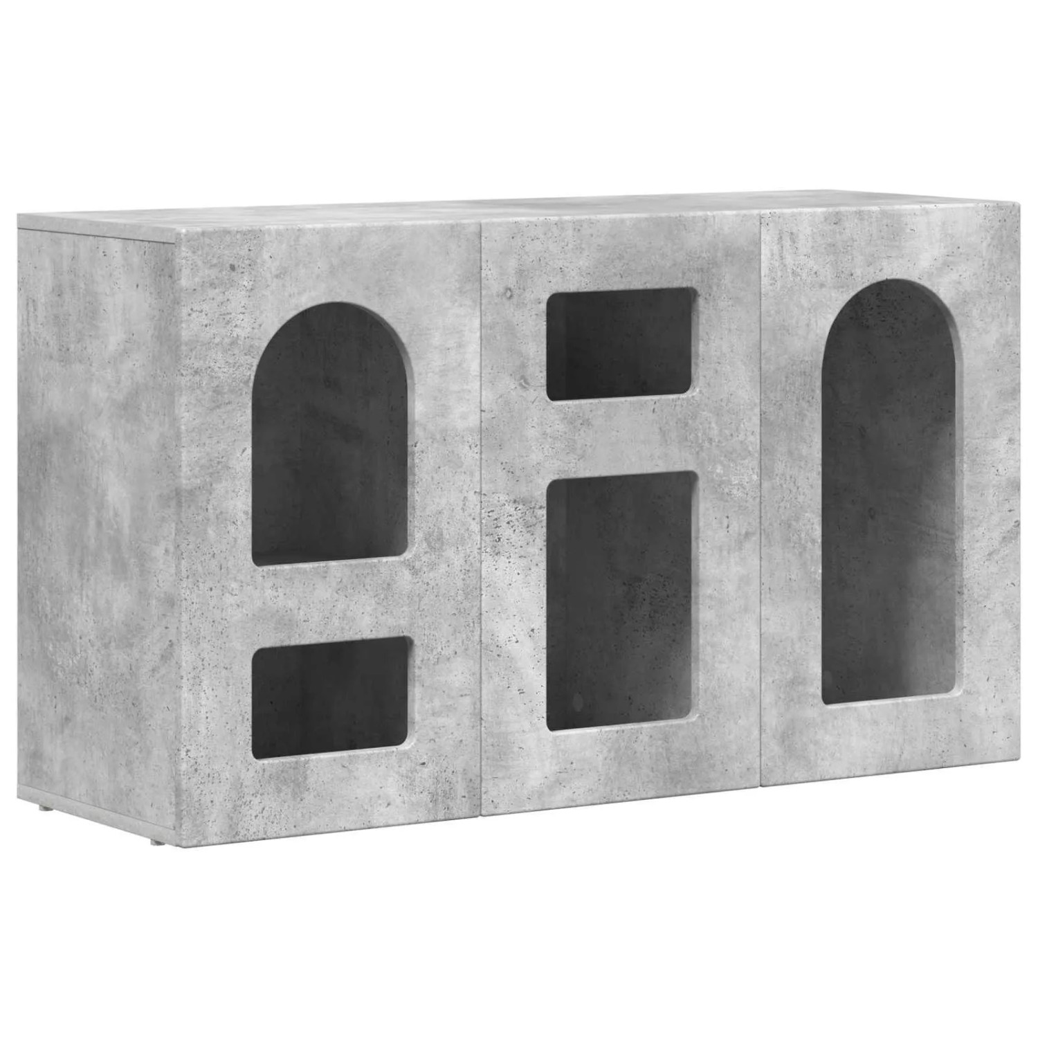 vidaXL Sideboard Beton Grau 100 x 35 x 59 cm Holzwerkstoff 891347 günstig online kaufen