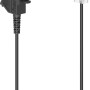 Schwarzes Hama DSL-Kabel, TAE-F zu Modular-Stecker, 3m, für Router/Modem.
