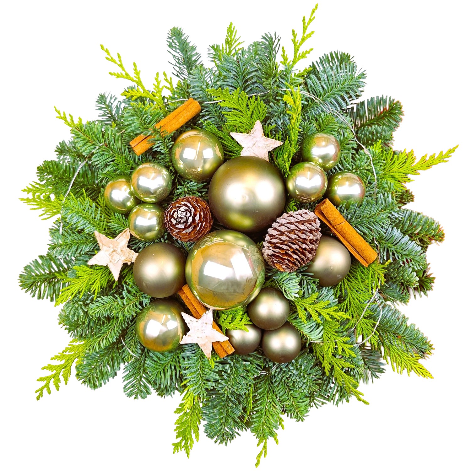 Blumenstrauß Adventsschimmer Mehrfarbig günstig online kaufen