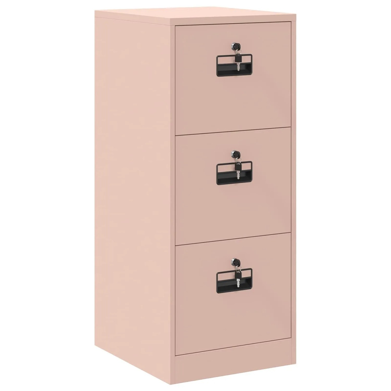vidaXL Aktenschrank Rosa 44 x 50 x 106,5 cm Kaltgewalzter Stahl 891599