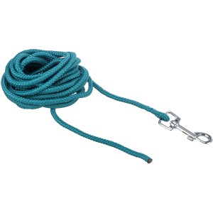 Petrolfarbene Jollypaw Hundeleine Schleppleine, 10 m, ohne Handschlaufe.