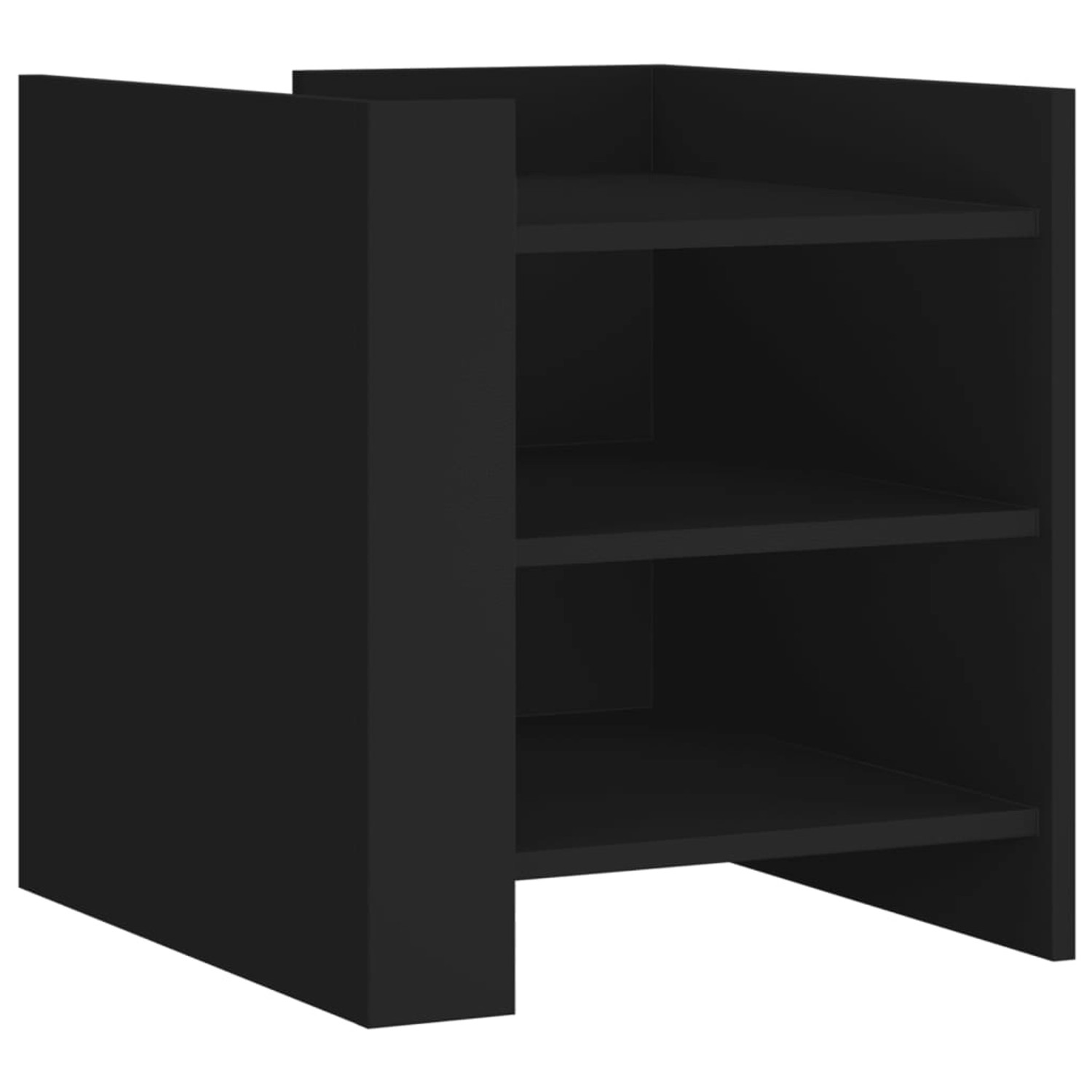 vidaXL Nachttisch Schwarz 45x50x50 cm Holzwerkstoff Modell 2 günstig online kaufen