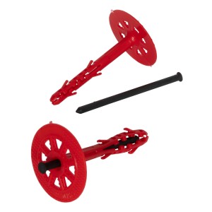 Protektor Dämmstoffdübel, 100 Stück, Ø10x180mm, mit Kunststoffnagel für WDVS.