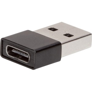Schwarzer USB-Adapter Type C auf A für Computer & Multimedia Zubehör.