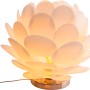 Weiße Näve Tischleuchte Fora, 41 cm, im Design einer Seerose. Moderne Tischlampe für gemütliches Licht.