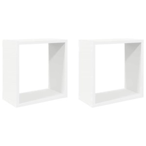 vidaXL Würfelregale 2 Stk Weiß 30x15x30 cm 806998