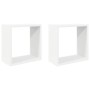 vidaXL Würfelregale 2 Stk Weiß 30x15x30 cm 806998