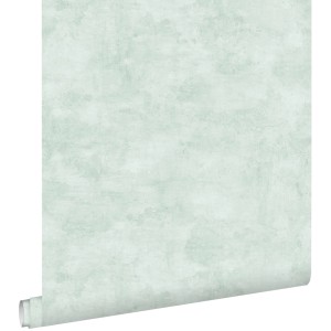 ESTAhome Vliestapete in Betonoptik, Mintgrün, 53cm breit, Rolle.