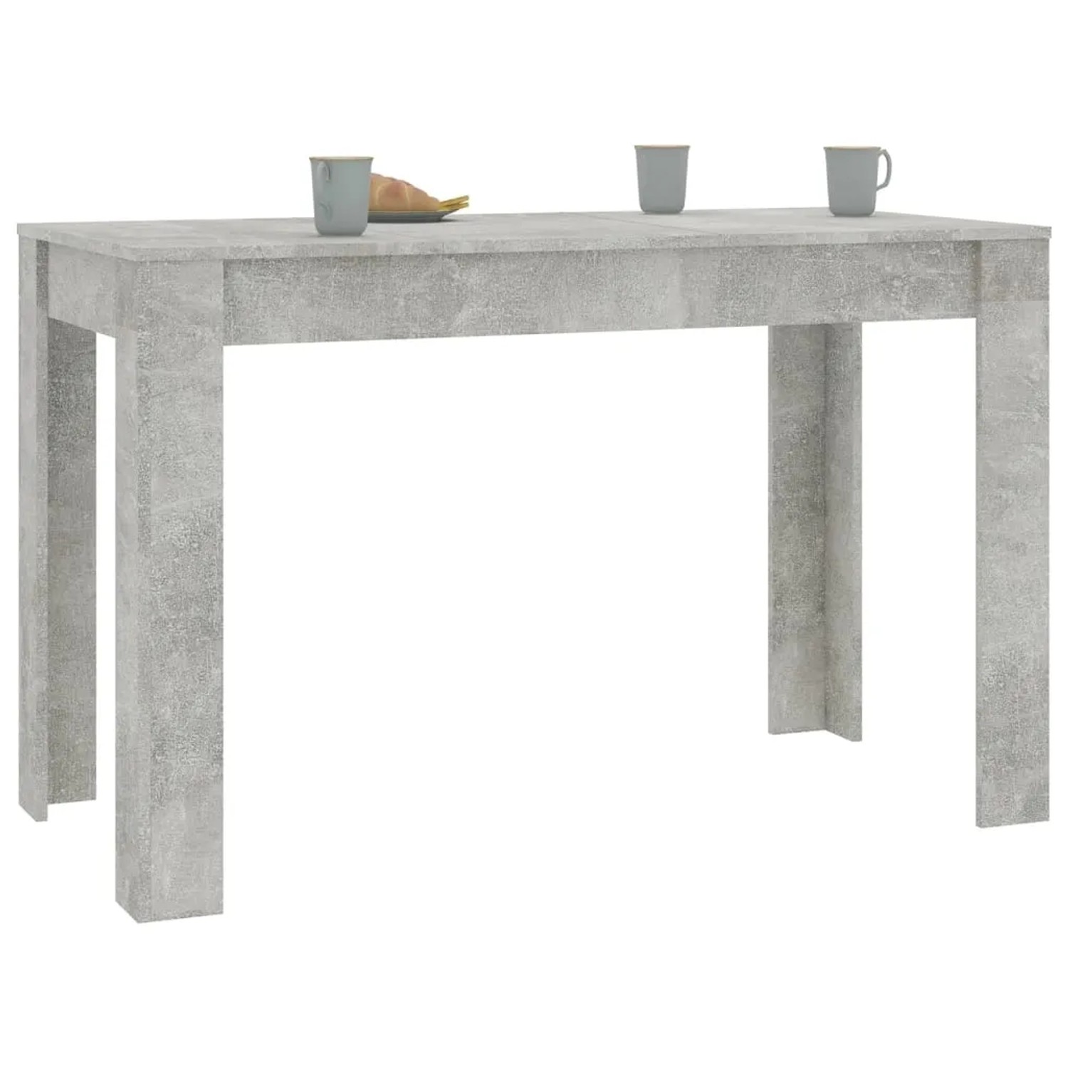 vidaXL Esszimmertisch 120 x 60 x 76 cm Betongrau Holzwerkstoff kaufen bei OBI