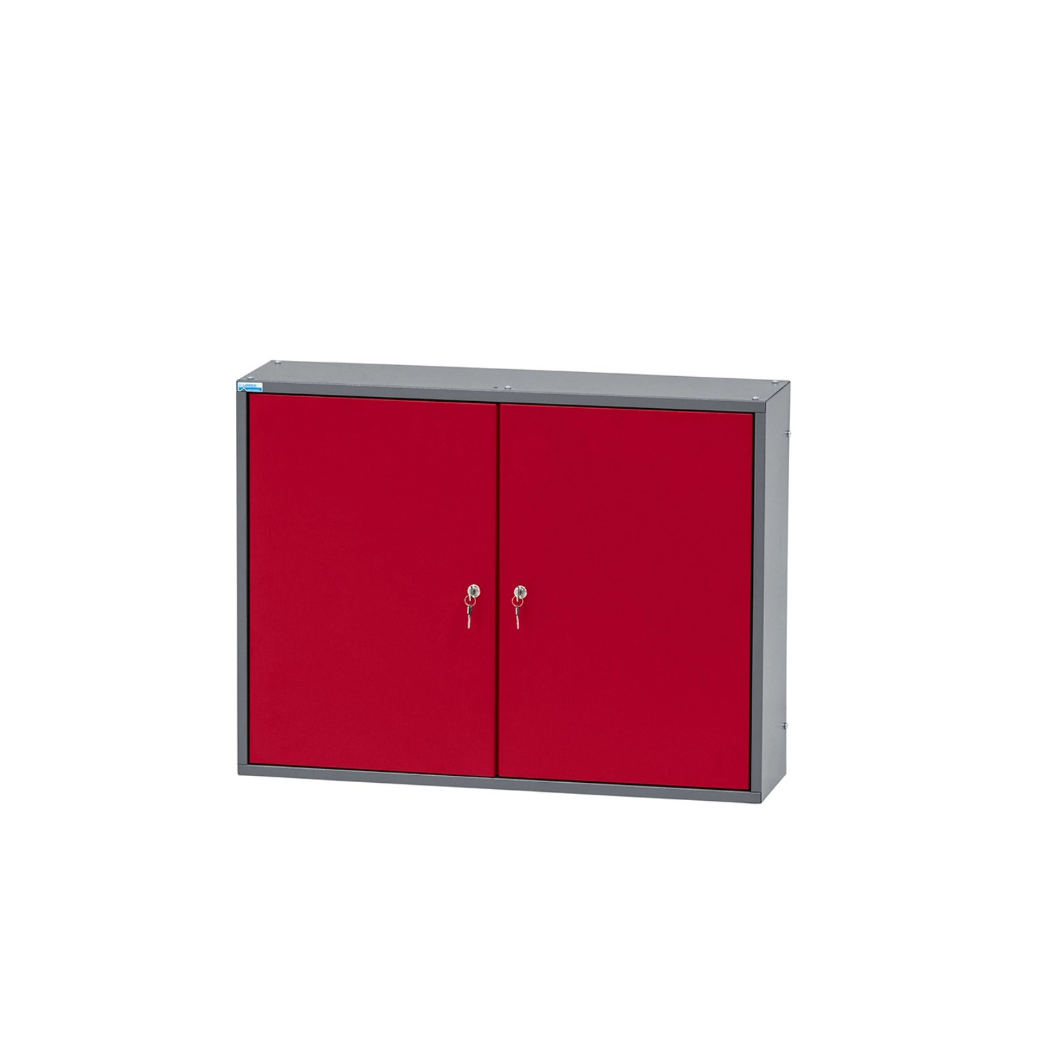 Küpper Hängeschrank 2-Türig mit 36 Sichtboxen 60 x 80 x 20 cm Dunkelrot