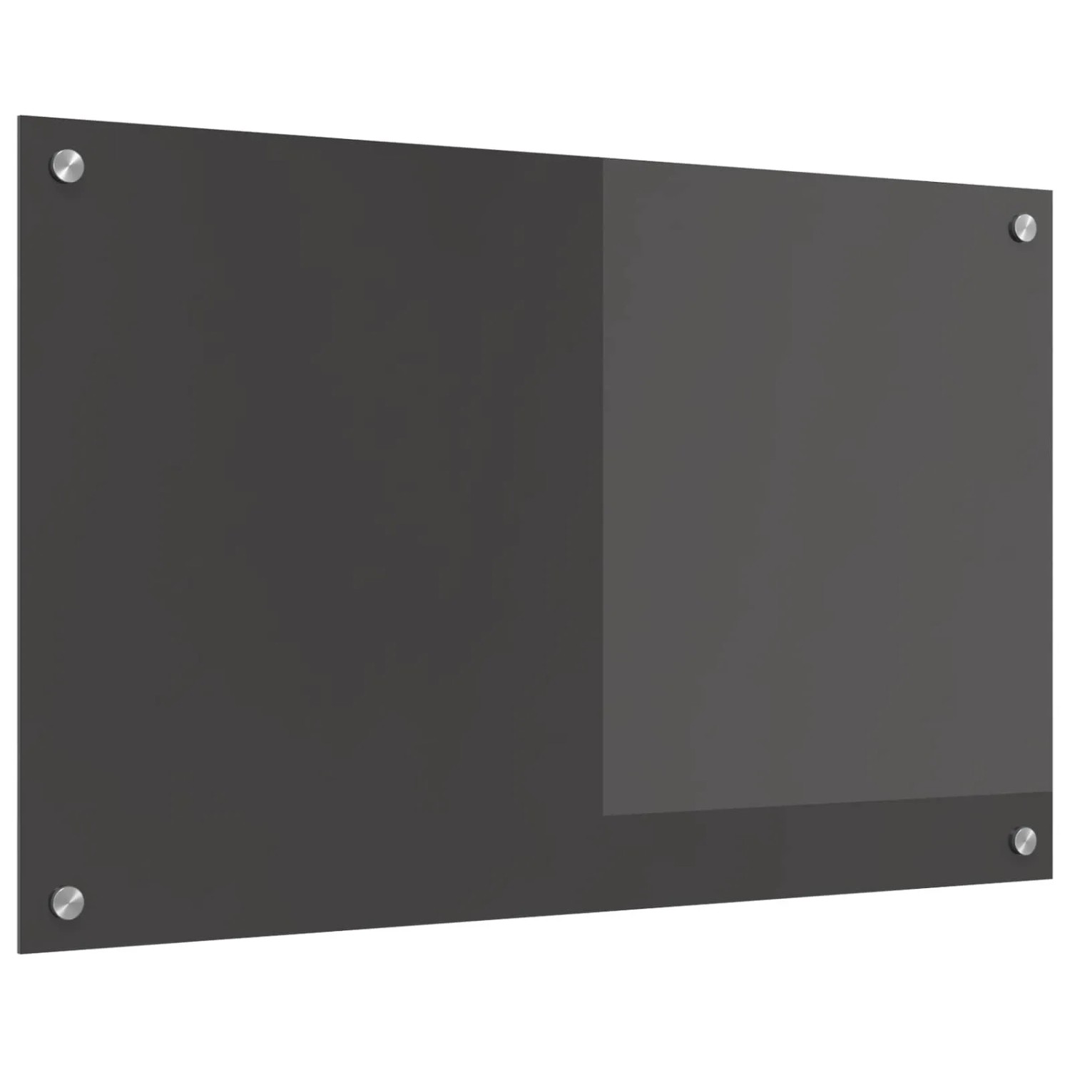 vidaXL Küchenrückwand Dunkelgrau 80 x 50 x 0,6 cm Gehärtetes Glas 42001242