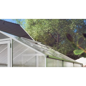 Dachfenster für KGT Gewächshaus mit automatischem Fensterheber, Alu blank.
