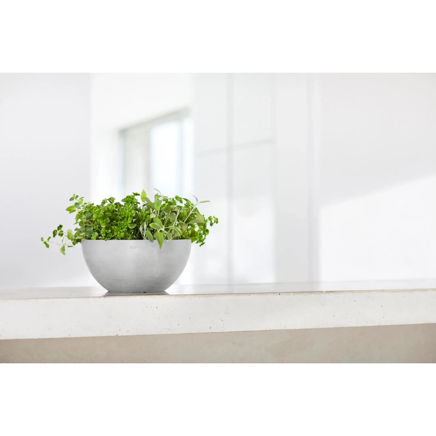 Ecopots Pflanztopf Brussels Weigrau 25 cm x 12 cm kaufen bei OBI