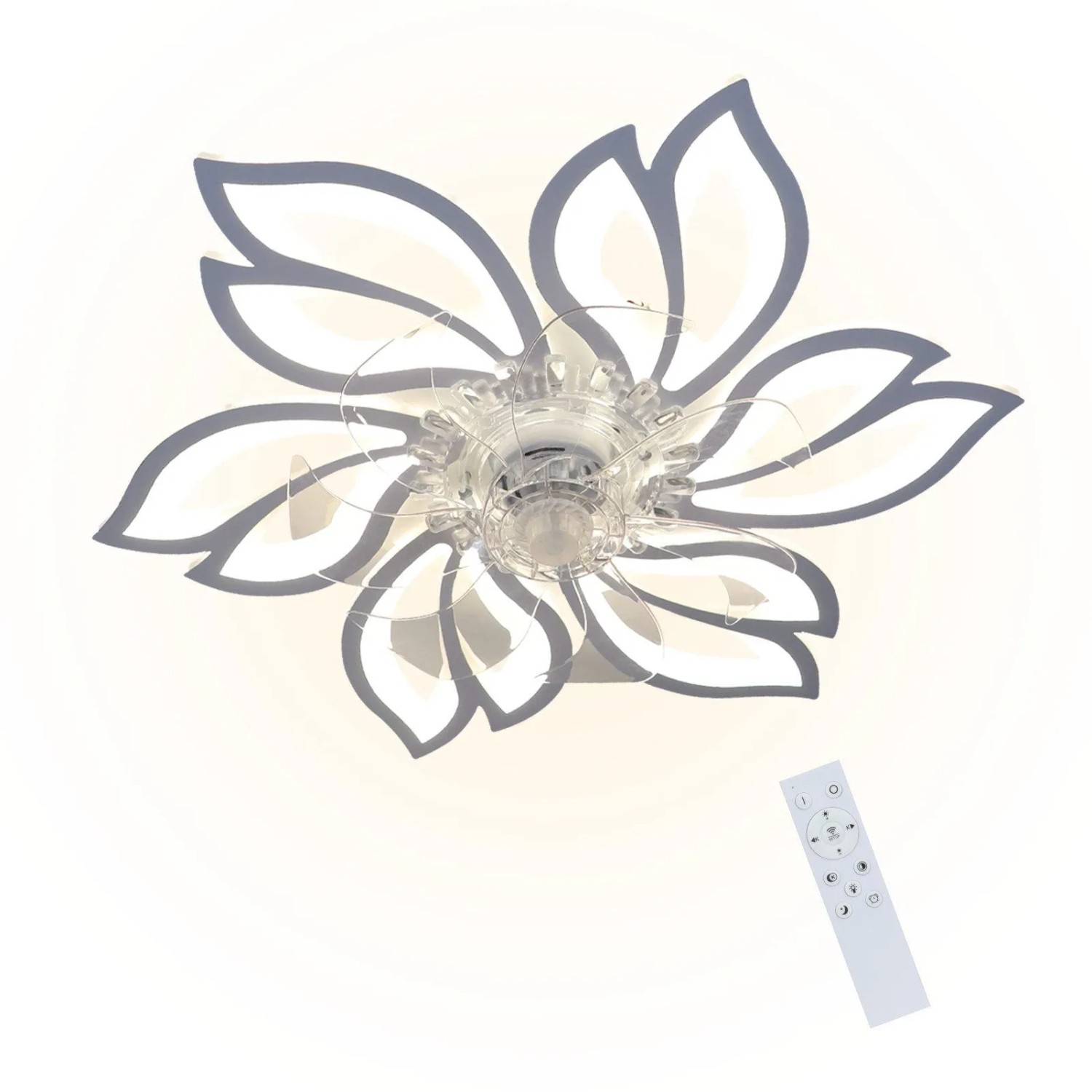 NETTLIFE Deckenventilator aus Kunststoff L70 Weiß-1
