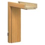 Türrahmen Dekor Eiche Hell, Holznachbildung, Eckkante, für Wandstärke 100-116 mm, Anschlag L/R.