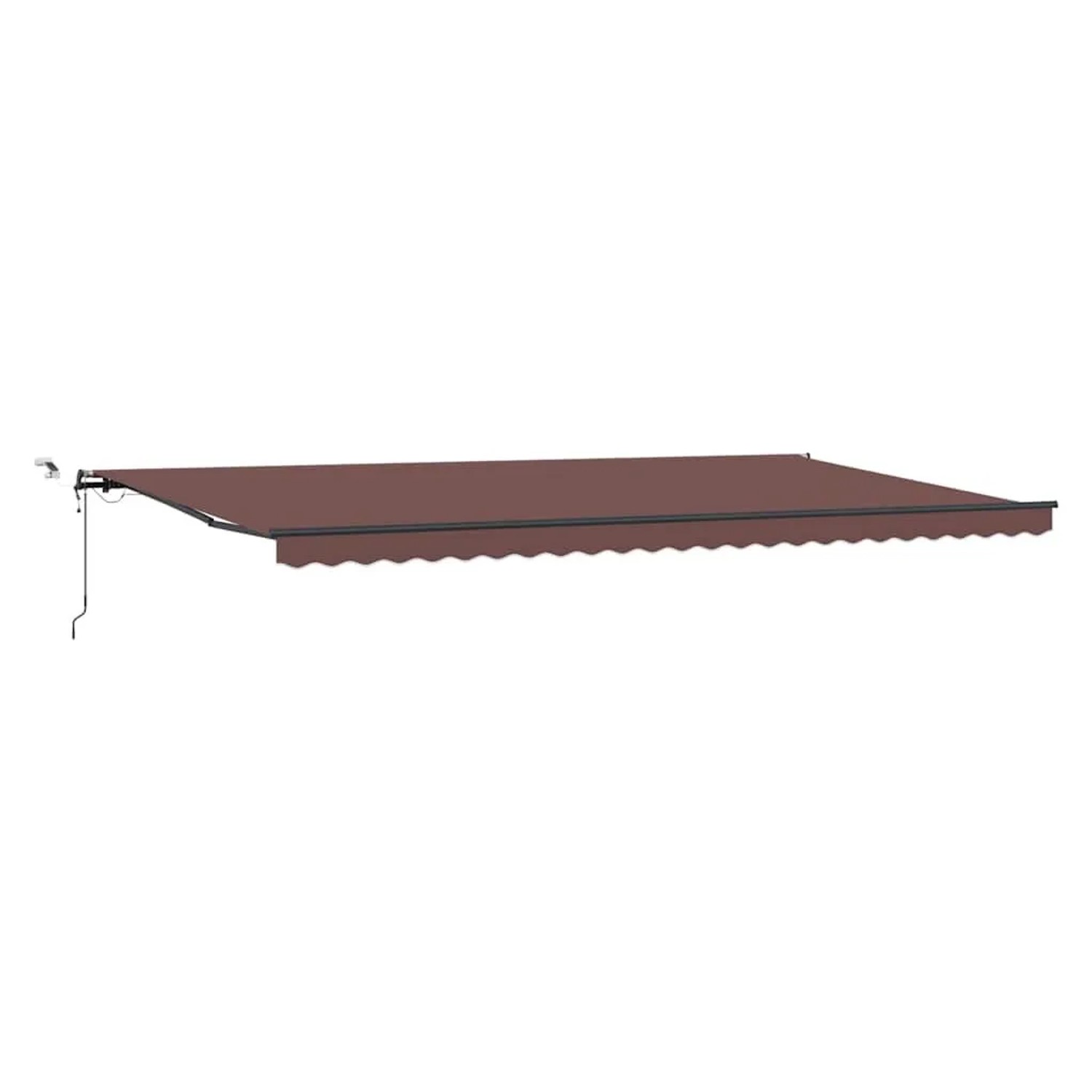 vidaXL Markise Automatisch mit LEDs Braun 600x300 cm 3310224