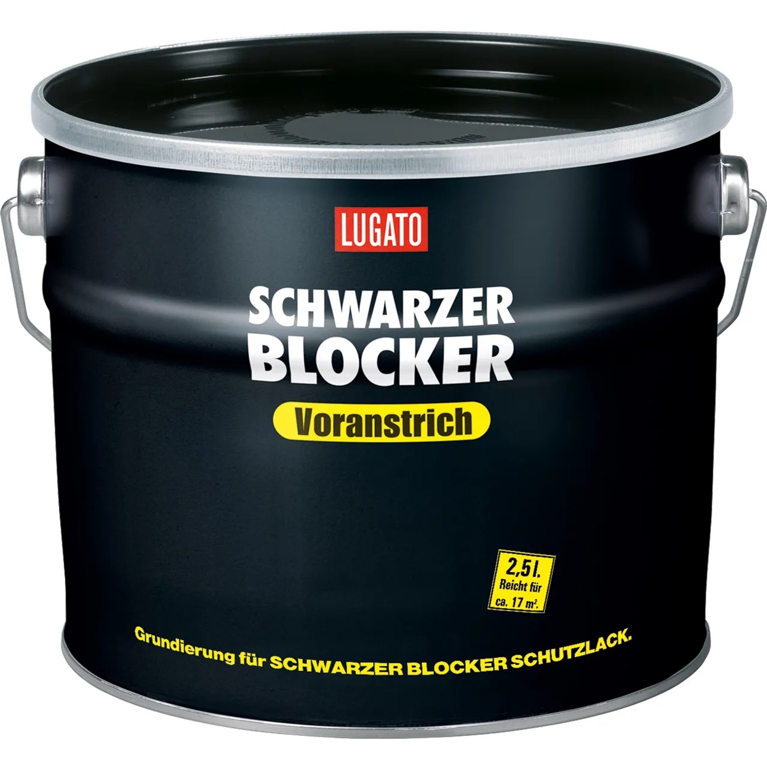Eimer Bitumen Voranstrich Schwarzer Blocker, 2,5 l. Grundierung für Bitumenanstriche und -kleber.