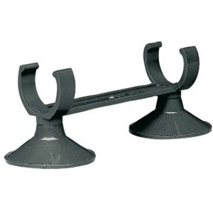 Hobby Zweifachsauger für Aquarien: Halterung mit zwei Saugnäpfen für Heizstäbe und Rohre.