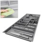 SOTECH ORGA-BOX-3 Besteckeinsätze Tiefe 473 mm Höhe 50,5 mm Silbergrau Schubladeneinsätze Breite 1091 mm_2