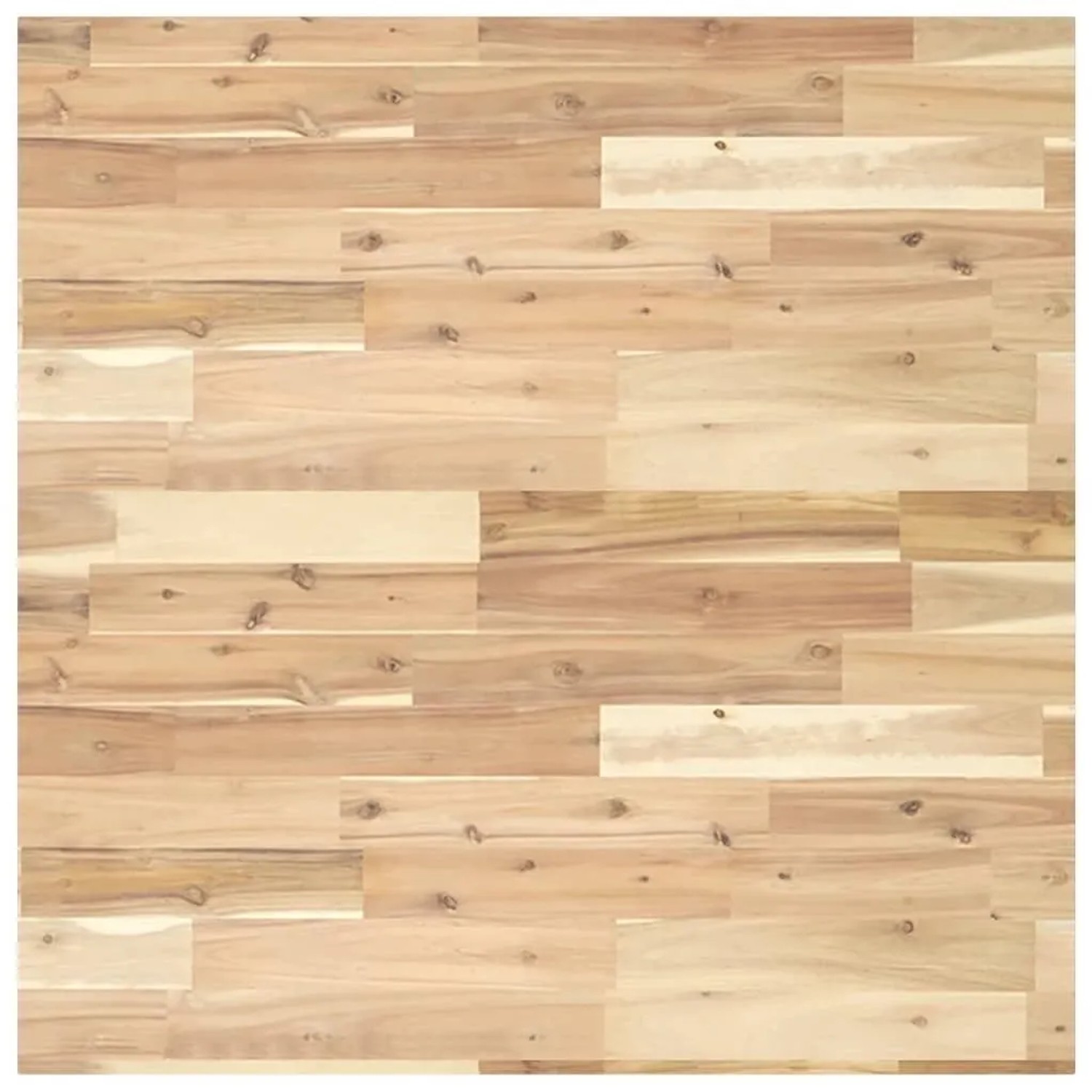 vidaXL Tischplatte Quadratisch 80x80x2 cm Massivholz Akazie 4008710